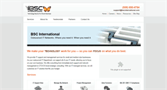 Desktop Screenshot of bscinternational.com